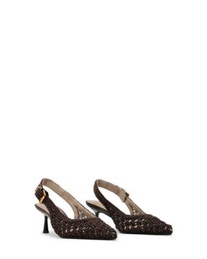 AllSaints Slingback Kitten Heel Pump - Brown