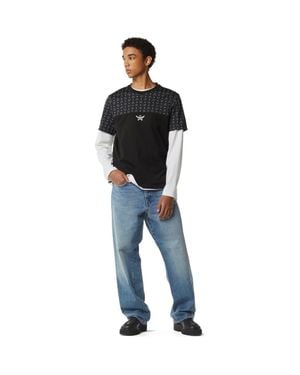 MCM Monogram Print T-Shirt - Black