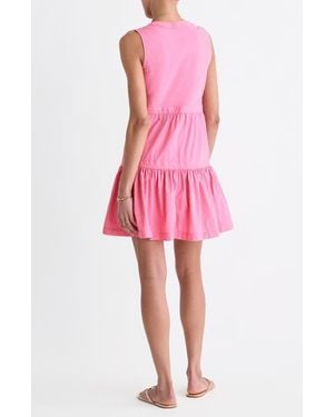 Vineyard Vines Harbor Seersucker Sundress - Pink