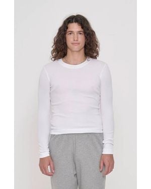 EVERYBODY.WORLD Rib Long Sleeve - White