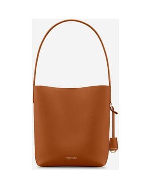 Maison De Sabre Leather Bucket Soft Tote - Brown