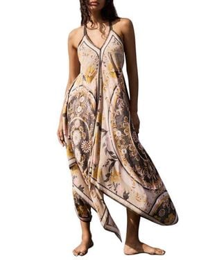 Mint Velvet Desert Bloom Handkerchief Maxi Dress - Green