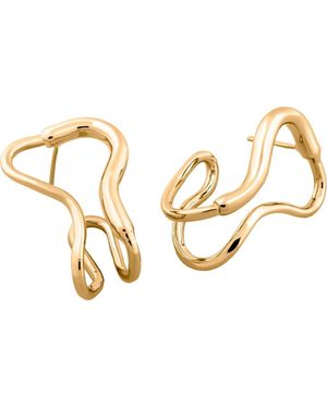 Pieretti Corine Statement Earrings - Metallic