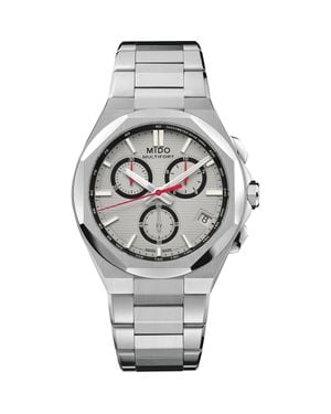 MIDO Multifort 8 One Crown Chronograph Automatic Bracelet Watch, 40Mm - Metallic