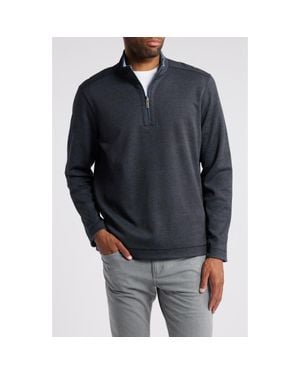 Johnston & Murphy Xc4 Reversible Performance Quarter Zip - Black
