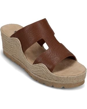 Vaneli Cyril Platform Wedge Sandal - Brown