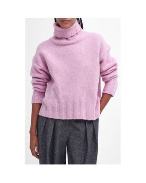 Barbour sweater womens purple hotsell