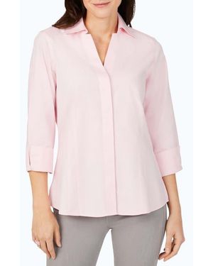 Foxcroft Taylor Fitted Non-Iron Shirt - White