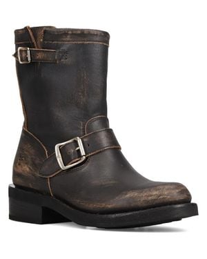 Frye Viv Short Engineer Boot - Black