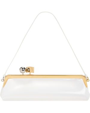 Jacquemus La Pochette Salon Patent Leather Clutch - Metallic