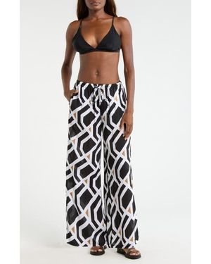 Sea Level Surf Cover-Up Pants - White