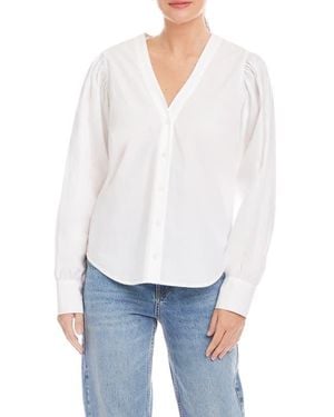 Fifteen Twenty Cotton Poplin Button-Up Shirt - White