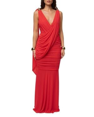 JLUXLABEL Anastassia Accent Dress - Red