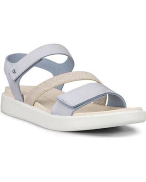 Ecco Flowt 2 Band Sandal - Metallic