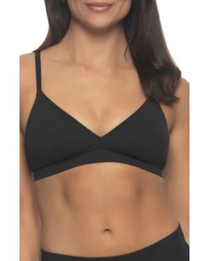 Felina Assorted 2-Pack Stretch Cotton Bralettes - Black