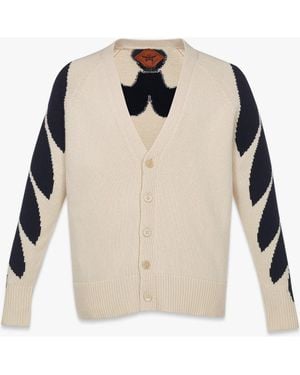 MCM Intarsia Laurel Cardigan - Natural