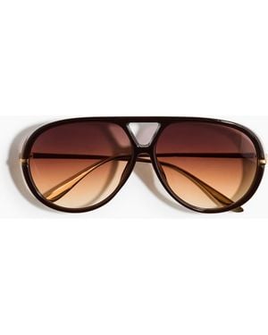 H&M Aviator-Style Sunglasses - Brown
