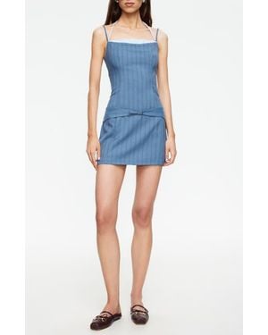 Lioness Glace Sleeveless Minidress - Blue