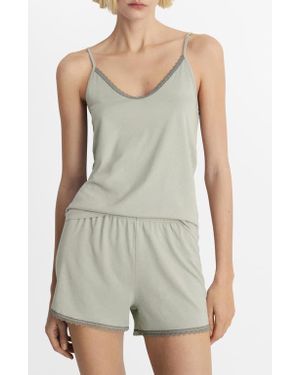Mango Contrast Lace Sleep Camisole - Multicolor