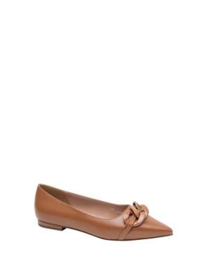 Linea Paolo Nora Pointed Toe Flat - Brown