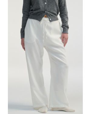 ALMINA CONCEPT Front Tie Linen Pants - White