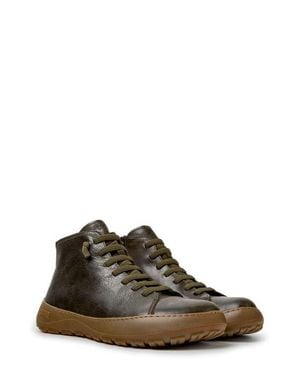 Camper Peu Serra Leather Ankle Boot - Brown