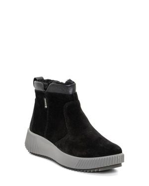 Ara Dahlia Waterproof Faux Fur Lined Sneaker - Black