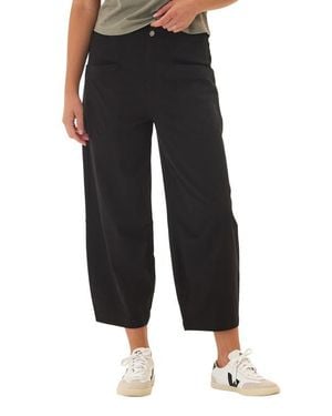 Threads For Thought Lauren Crop Barrel Stretch Twill Pants - Black
