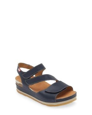 On Foot 206 Austin Platform Sandal - Blue