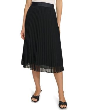DKNY Sportswear Pleated Skirt - Black