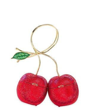 Judith Leiber Cherries Sweetheart Clutch - Red