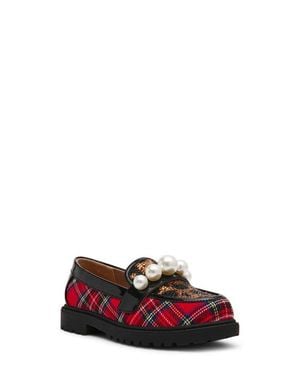Betsey Johnson Kids' Harlo Platform Loafer - Red