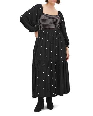 City Chic Kai Long Sleeve Maxi Dress - Black