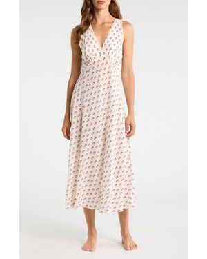Reformation Lila Sleeveless Sleep Dress - Natural