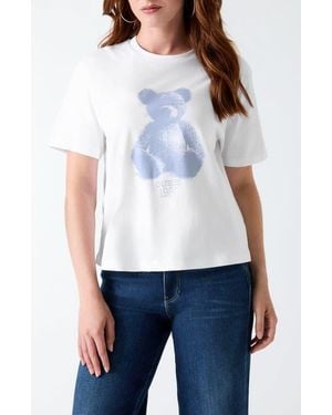 Guess Bear Graphic Tee - White