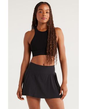 Zella Racerback Seamless Sports Bra - Black