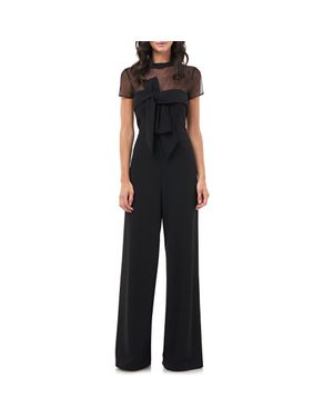 JS Collections Stretch Crepe Jumpsuit - Black