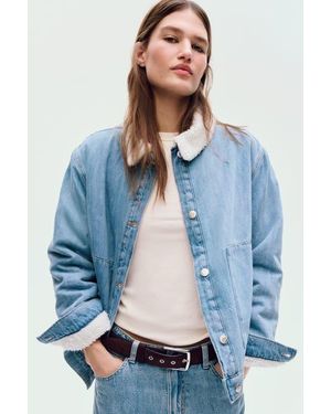 H&M Collared Denim Jacket - Blue