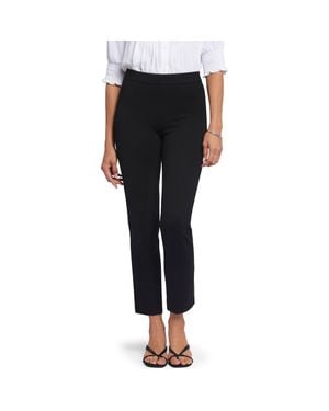 NYDJ Pull-On Ankle Straight Leg Pants - Black