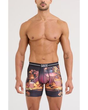 Saxx Underwear Co. Volt Breathable Sim Fit Mesh Boxer Briefs - Blue