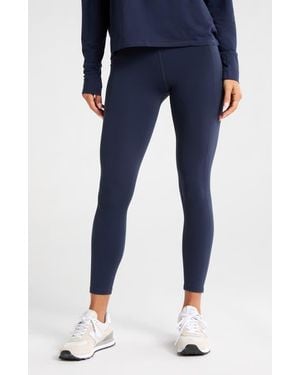 Zella Studio Luxe High Waist Pocket 7/8 Leggings - Blue