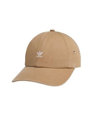 adidas Originals Mini Trefoil Relaxed Strap Back Hat - Natural