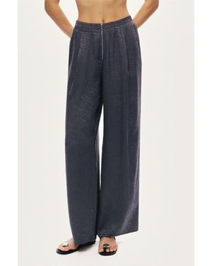 Nocturne Fluid Straight-Leg Pants - Blue