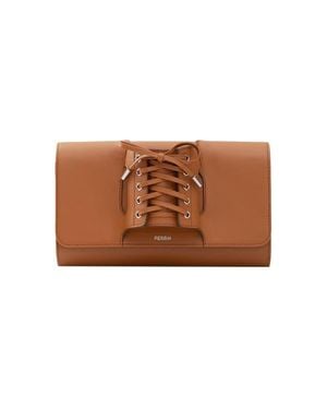 PERRIN Paris La Corsette Clutch - Brown