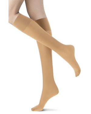 Oroblu 2-Pack Compression Knee Highs - Natural