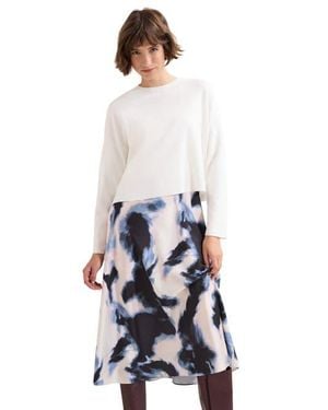 Phase Eight Issy Tye Dye 2-In-1 Midi Dress - White