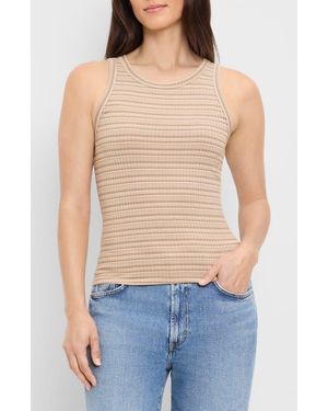 Michael Stars Carolie Ribbed Tank - Blue