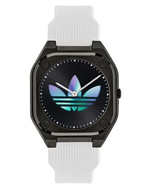 adidas City Tech Thin Silicone Strap Watch, 39Mm - Black