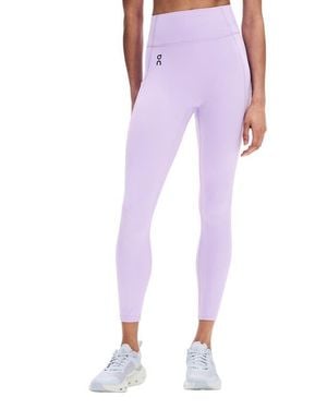 On Shoes High Waist 7/8 Studio Tights - Purple