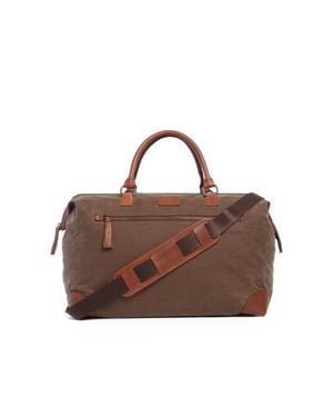 Korchmar Fulton Waxed Canvas Framed Duffel - Brown